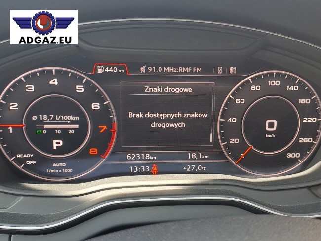 Audi Q5 2.0TFSI 254KM - zamontowana instalacja KME Direct, zbiornik 48L, reduktor i wtryskiwacze KME